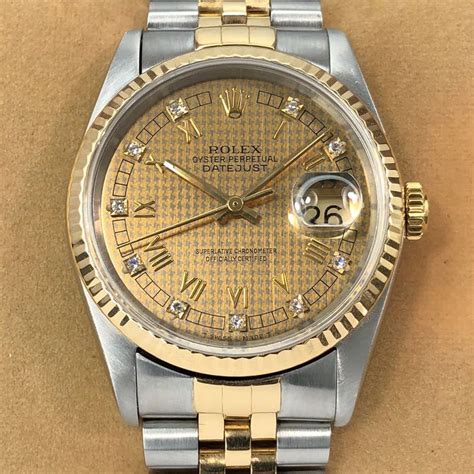 rolex houndstooth dial